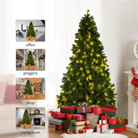 Árbol de Navidad artificial preiluminado