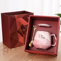 Ceramic Mug With Lid & Spoon Gift Box Sets