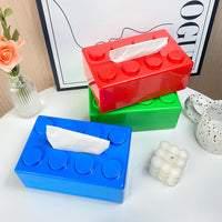 Storage Ideas Cartoon Building Block Tissue Box