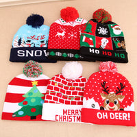 Sweater Knitted LED Christmas Light Up Beanie Hats