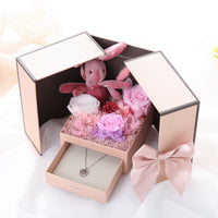Double Door Eternal Flower Stud Gift Box