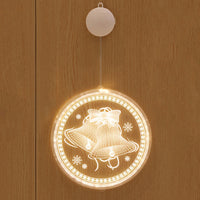 Pequeñas linternas decorativas LED navideñas en habitaciones