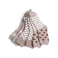 Chaussettes pelucheuses pour dames - Ensemble de 3 paires