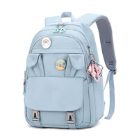 Mochila para estudiantes de secundaria de gran capacidad con orejas de conejo