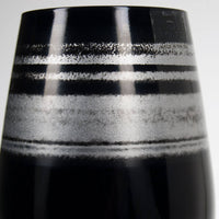 Vaso Cosmo negro y plateado de 16,5 oz: caja de 4