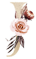Personalized Floral Letter Jewelry Box