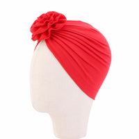 Baby Solid Color Photography Fashion Pan Flower Bandana Hat