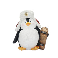 Décoration de veilleuse de Noël pingouin skateboard