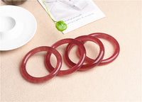 Natural Strawberry Crystal Bangle Bracelet