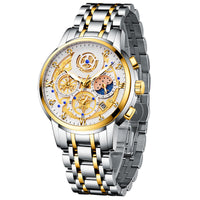 Montre à quartz étanche à engrenages creux
