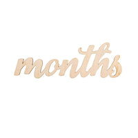 Wooden Digital Milestone Baby Time Record Table Photography Props