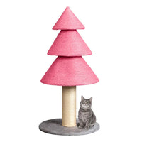 31.5in Christmas Tree Cat Scratcher, Cat Scratching Post For Indoor Cats, Large Sisal Cat Scratching Tree Cat Scratch Tower