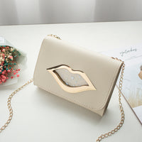 Lips sweet chain chain messenger bag