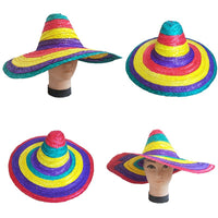 Chapeau sombrero arc-en-ciel