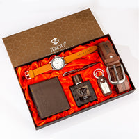 Quartz Watch With Belt Gift Set