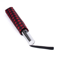 Gingham Checkered Compact Auto-open Umbrellas
