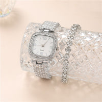 Small Square Rhinestone Watch Bracelet Luxury Gift