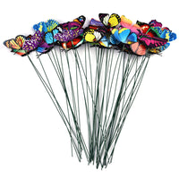 Simulation stéréo papillon libellule en plastique, prise papillon fleur de jardin