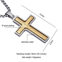 Scripture Cross Pendant Necklace
