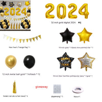 New Year 2024 Balloon Set