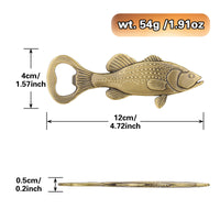 Sea Bass Bottle Opener With Velvet Bag