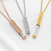 DIY Engraved Rhinestone Necklace