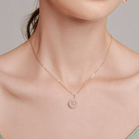 Strawberry Crystal Pearl Necklace