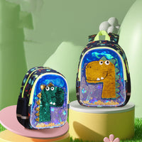 Mochila de jardín de infantes Mochila de dinosaurio con brillo