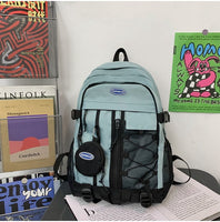 Mochila de escuela secundaria de gran capacidad para estudiantes universitarios