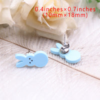 Cute Easter Bunny Shape Acrylic Earrings