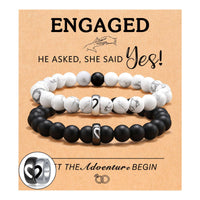 Couple Gift Bracelet Stainless Steel Lettering Love Suit