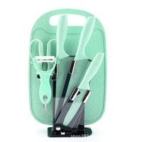 Knives With Cutting Board Kitchen Gift Set