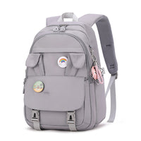 Mochila para estudiantes de secundaria de gran capacidad con orejas de conejo
