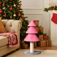 31.5in Christmas Tree Cat Scratcher, Cat Scratching Post For Indoor Cats, Large Sisal Cat Scratching Tree Cat Scratch Tower