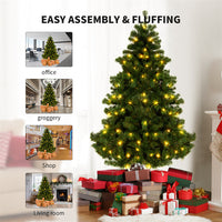 Árbol de Navidad artificial preiluminado