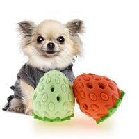 Pet Toy Chew Resistant Strawberry Leak Food Ball