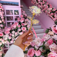 Gold Foil Iridescent Rose Bouquet