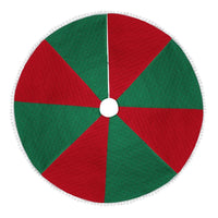 Jupe d'arbre de Noël en tissu non tissé tricoté décoratif