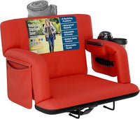 Alpcour Premium Reclining Stadium Seat For Bleachers With Back Support