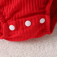 Santa Baby Ruffled Romper Skirt (Baby)