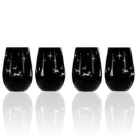 Wonderland Black/Bronze Tumbler 16.5oz (Set of 2)
