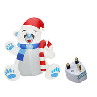 Decoración inflable de la iluminación del oso de la Navidad del perro el 1.2m de la Navidad