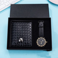 Business Watch Leather Wallet Gift Set (Mens)