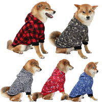 Paisley Fleece Hooded Dog Sweatshirt