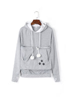 Lindas sudaderas con capucha con bolsillo para mascotas para gato