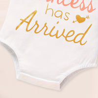 Newborn Baby Girl Outfits Infant Letter Print Romper Tutu Skirt Set