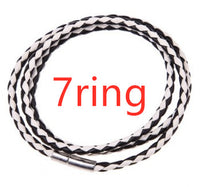 Bracelet tressé en cuir véritable, perles en acier inoxydable personnalisées, bracelet à breloques avec nom
