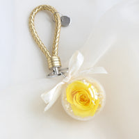 Eternal Rose Wristlet Keychain Car Bag Hanging Ornament Gift