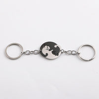 Shaped Stitching Love Cat Keychain Pendant