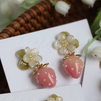 Handmade Japanese Strawberry Earrings